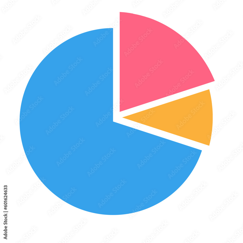 Infographic polar pie chart element Infographic polar pie chart element