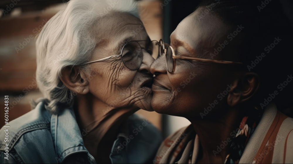 Old Women Lesbian Couple Black And Caucasian Female In Love LGBT old-women-lesbian-couple-black-and-caucasian-female-in-love-lgbt
