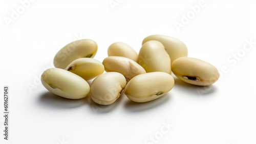 isolated white background photo of Beans.. generative ai