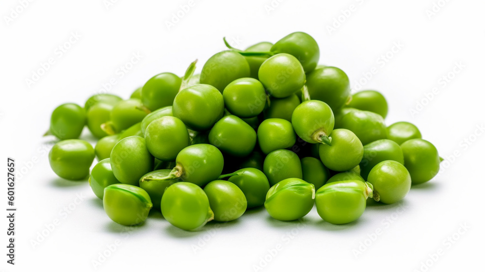 isolated white background photo of Green peas. generative ai isolated white background photo of Green peas. generative ai