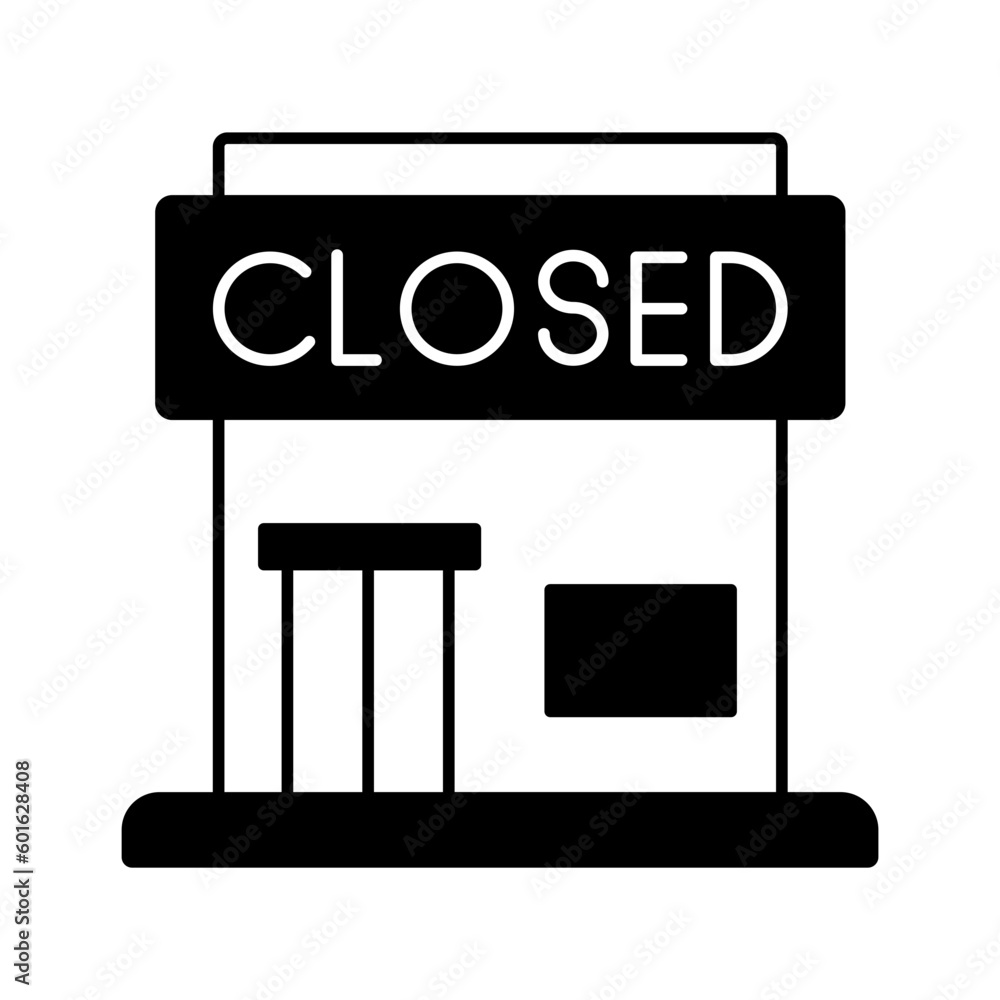 Store close Vector Icon
Store close Vector Icon