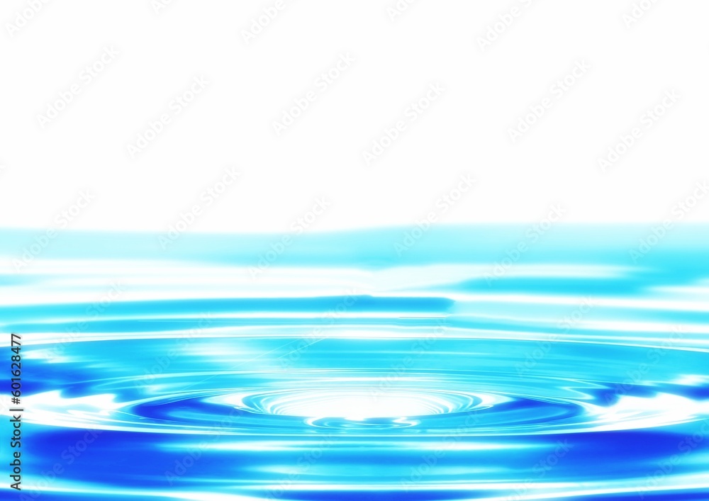 Fototapeta premium blue ripples and white background