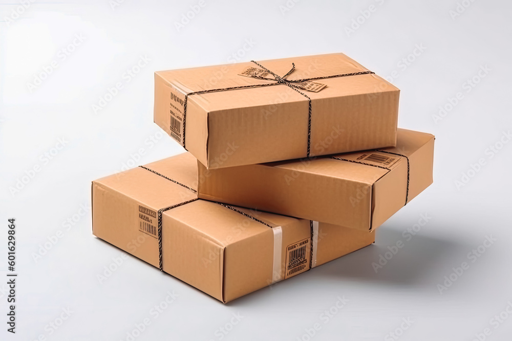 Loading cargo on plane. Airmail shipping packages. Airmail fast shipping. Shipping boxes ready to be delivered. Generative AI Loading cargo on plane. Airmail shipping packages. Airmail fast shipping. Shipping boxes ready to be delivered. Generative AI