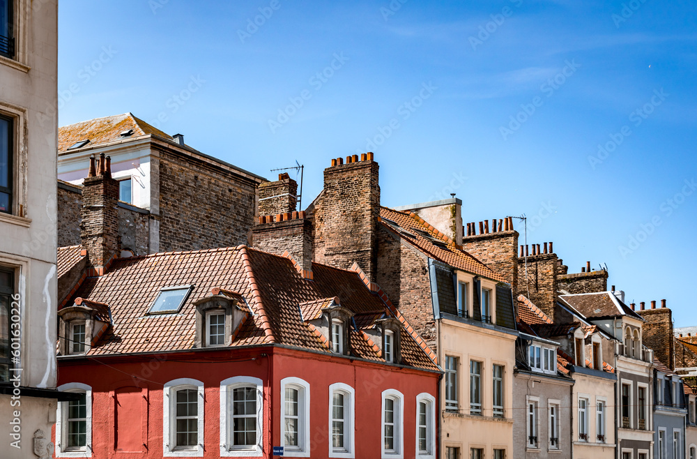 Façades de maisons anciennes dans la rue Façades de maisons anciennes dans la rue