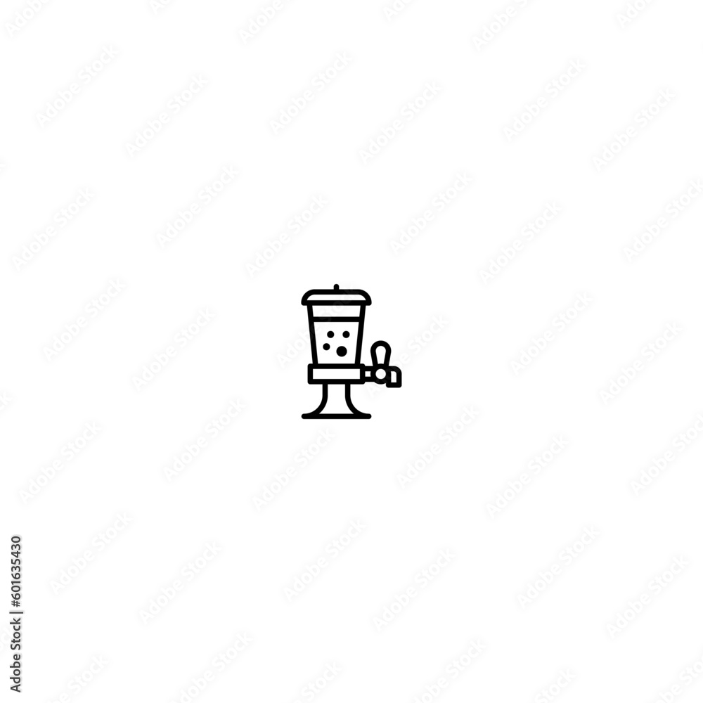 beer tap icon with black color beer tap icon with black color