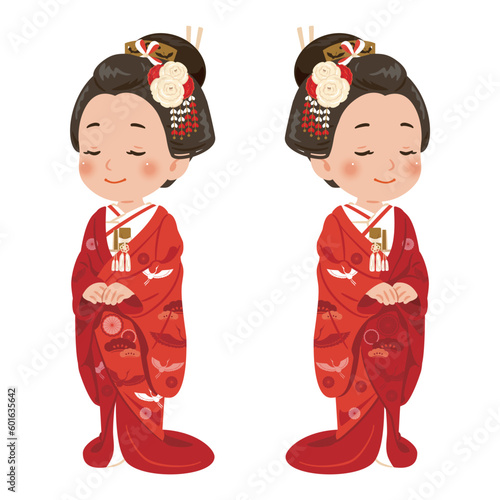 和髪　色打掛　女性