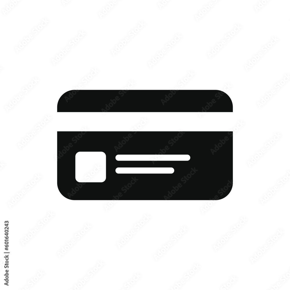 Credit card icon isolated on white background Credit card icon isolated on white background