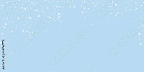 Snowy christmas background. Subtle flying snow