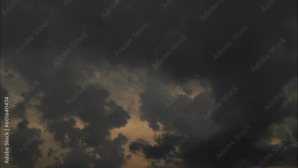 Timelapse Sky and black cloud Dark grey storm clouds. Timelapse Sky and black cloud Dark grey storm clouds.