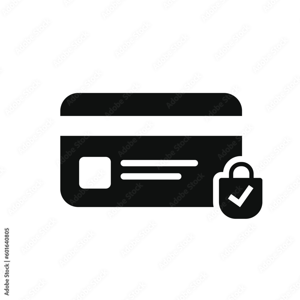 Secure payment icon isolated on white background Secure payment icon isolated on white background
