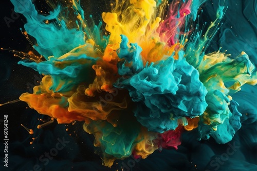 colorful paint explosion -Ai © Master-L