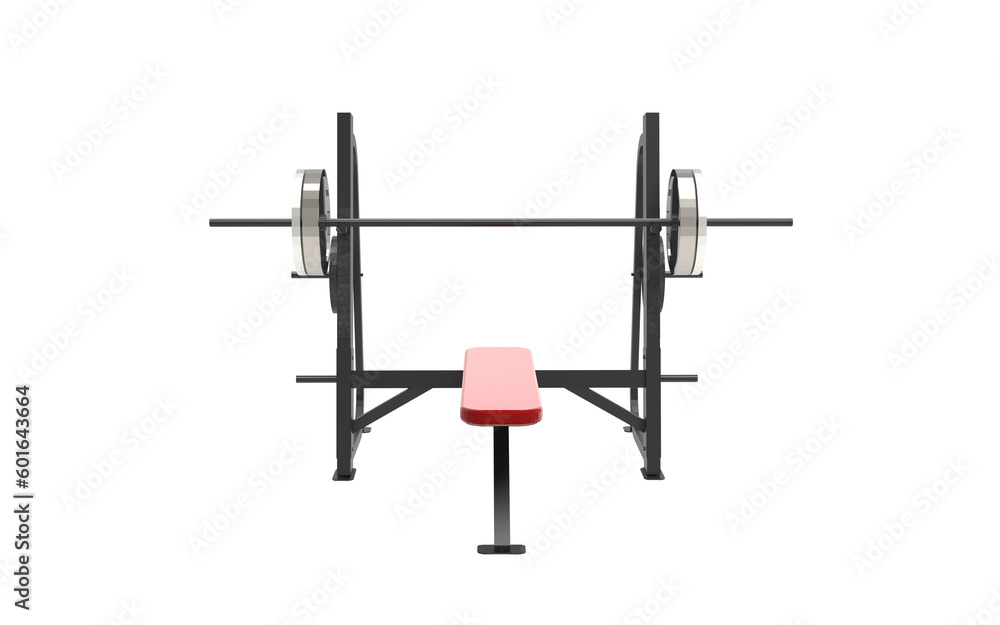 gym equipment Barbell Bench Press isolated background gym equipment Barbell Bench Press isolated background