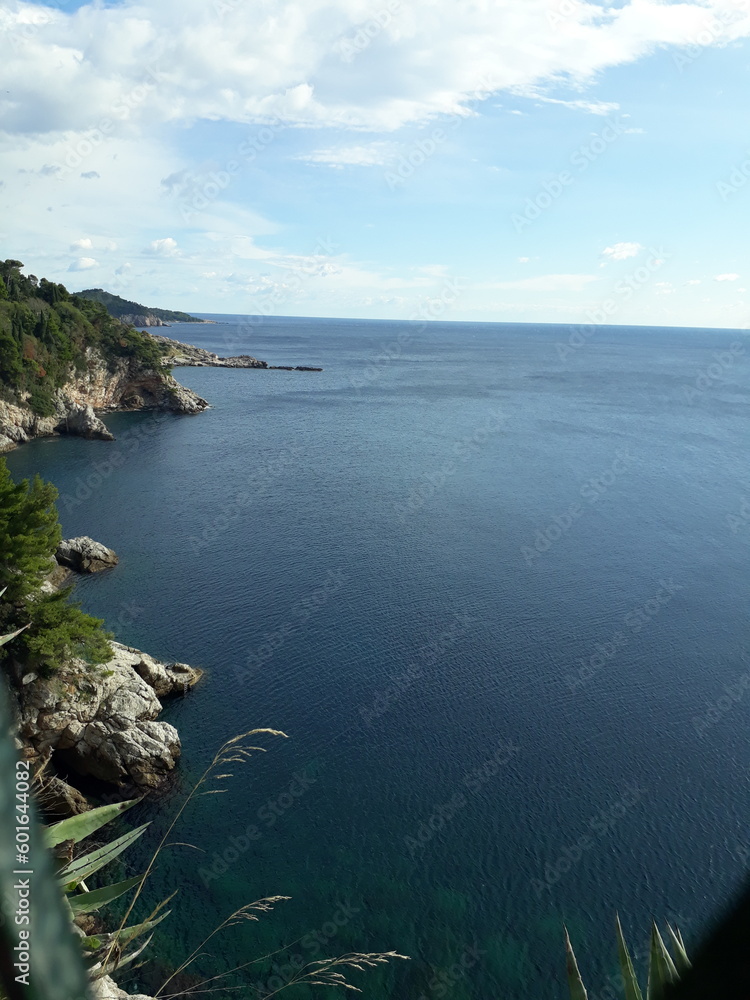 Mediterranean Sea in Dubrovnik, Croatia