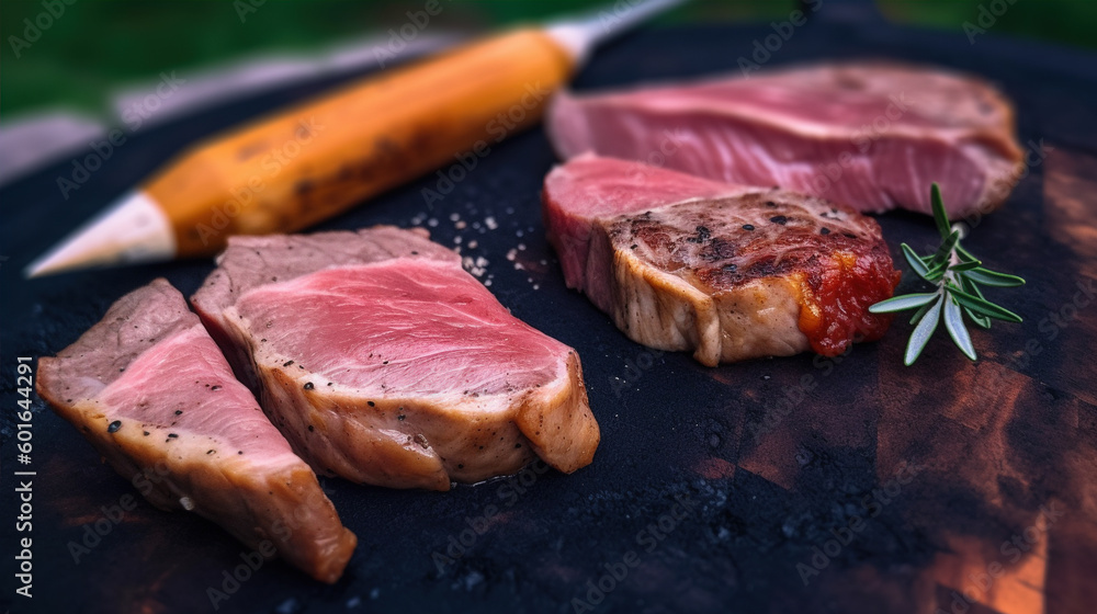 Grilling steak is a great way to enjoy meat and cooking outdoors, especially at a party. Grilling steak is a great way to enjoy meat and cooking outdoors, especially at a party.