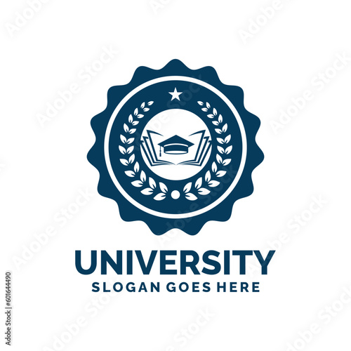 University logo design vector illustration