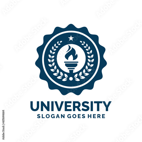 University logo design vector illustration