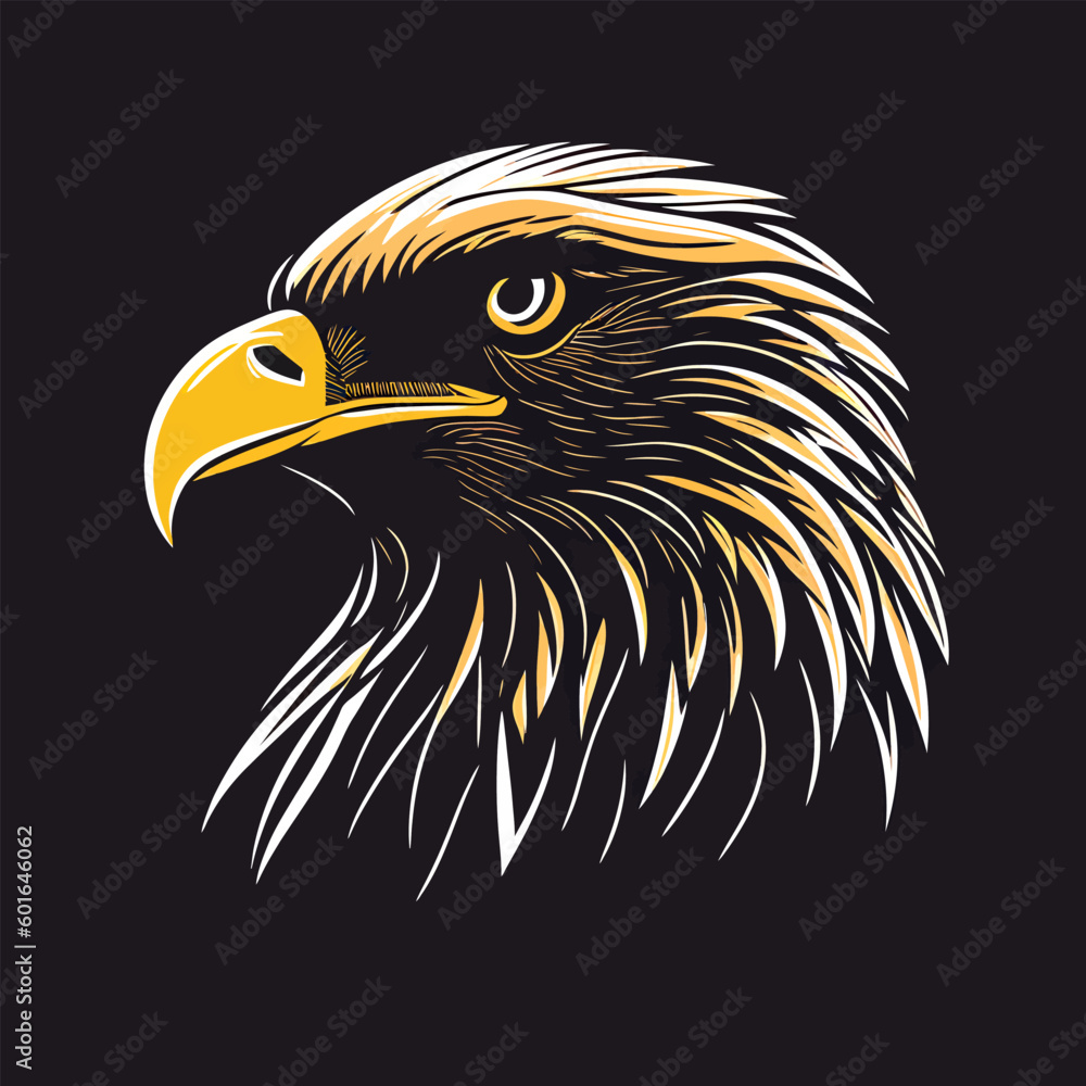 Fototapeta premium eagle head with good quality design vector illustration