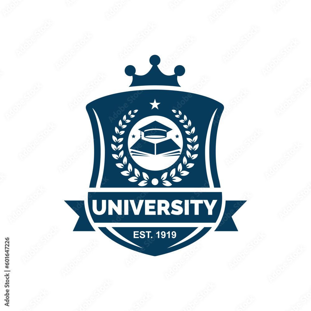 Fototapeta premium University logo design vector illustration