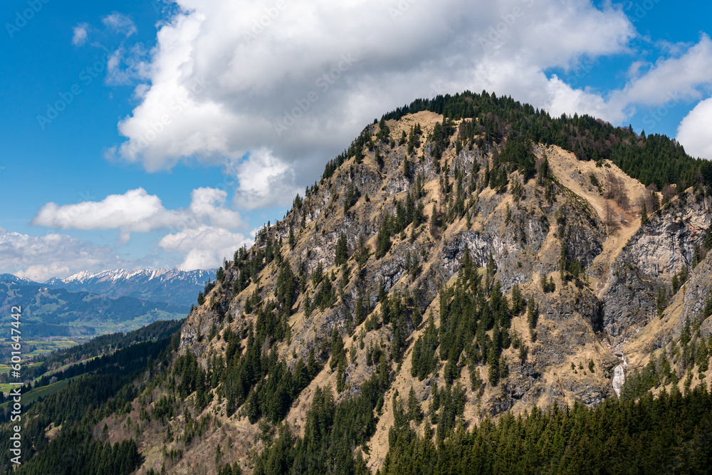 Fototapeta premium Mountain hike from Oberjoch to the Spieser and the Hirschberg