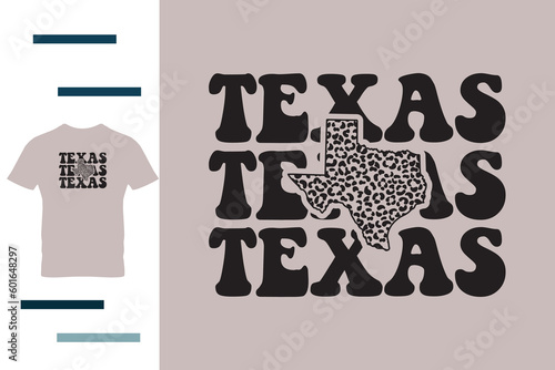 leopard texas t shirt design