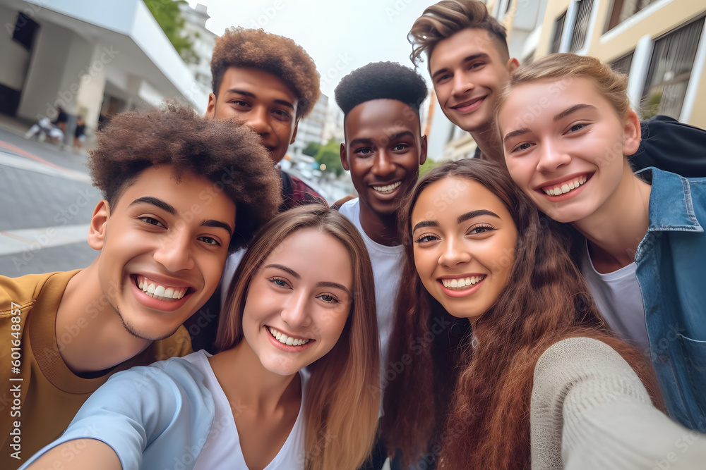 Teenagers Taking Selfie Portrait Together Teenagers Taking Selfie Portrait Together