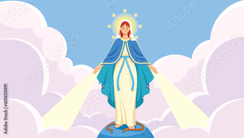 Virgin Mary Open Arms