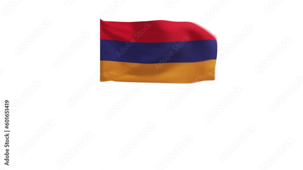 3D rendering of the flag of Armenia waving in the wind. 3D rendering of the flag of Armenia waving in the wind.