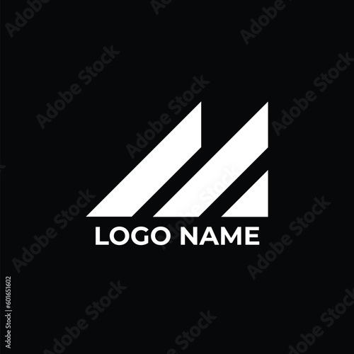 abstract logo design M