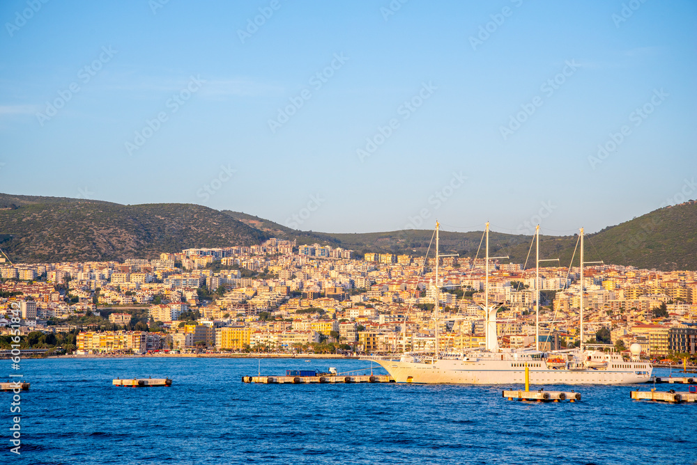 Naklejka premium View of Kusadasi, Turkey on a summer and sunny day.
