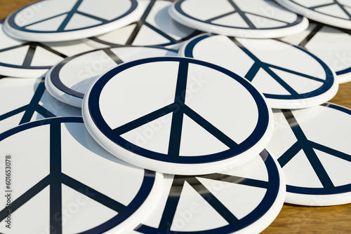 Принти на полотні Peace sign, badges