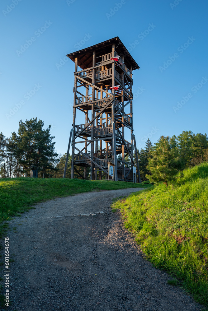 Orlickie Mountains - Zieleniec - the lookout tower on the top of the Orlica mountain Orlickie Mountains - Zieleniec - the lookout tower on the top of the Orlica mountain