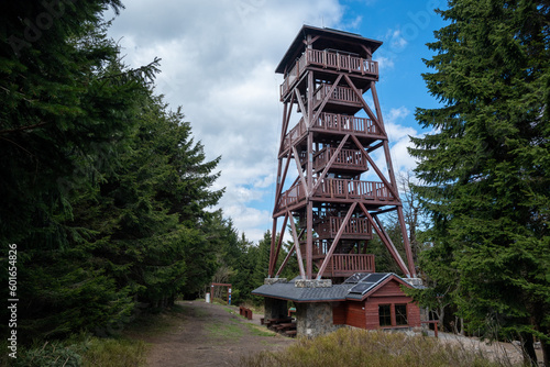 Orlickie Mountains - Zieleniec - the lookout tower on the top of the Orlica mountain © Marcin