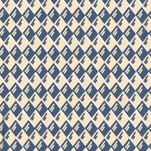 Blue abstract Oktoberfest background with decor. October Beer Festival in Munich, Germany. Vector illustration. Seamless pattern of the Bavarian flag. A design element for wrapping paper or fabric.