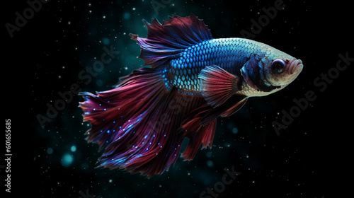 fish colorful  illustration  Generative AI