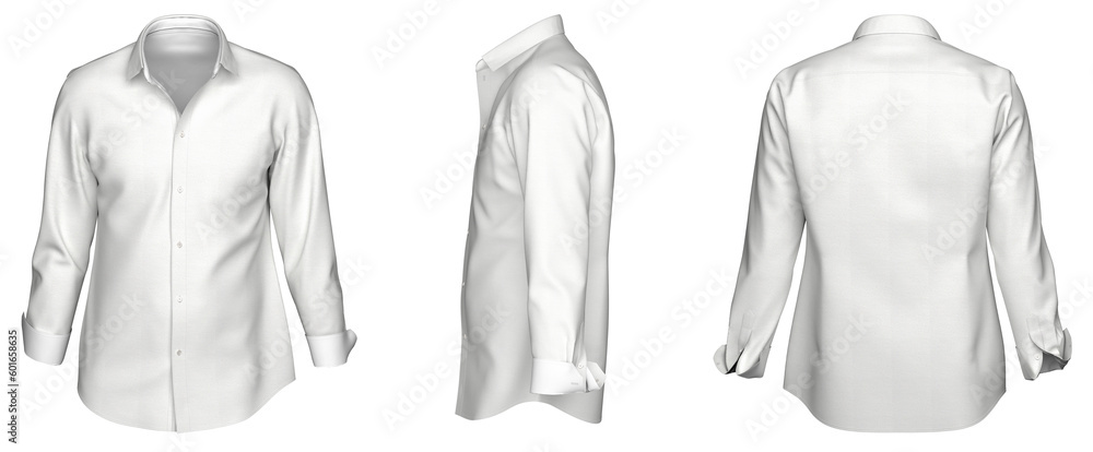 Male shirt with long sleeves. Button down shirt
Male shirt with long sleeves. Button down shirt