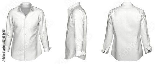 Male shirt with long sleeves. Button down shirt 