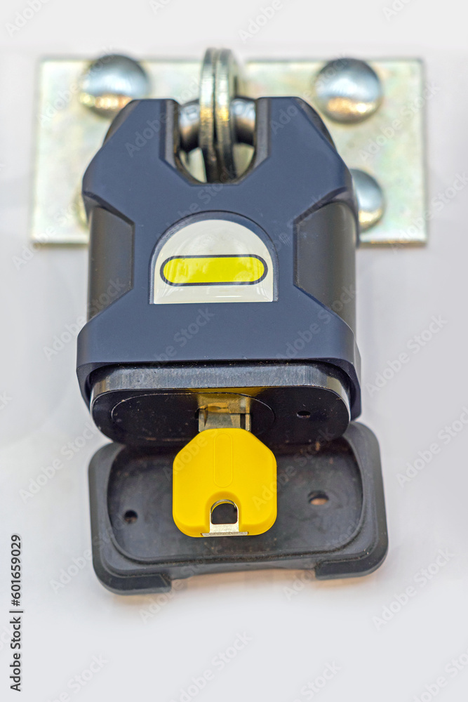 Fototapeta premium Weather Protection Big Padlock Safety