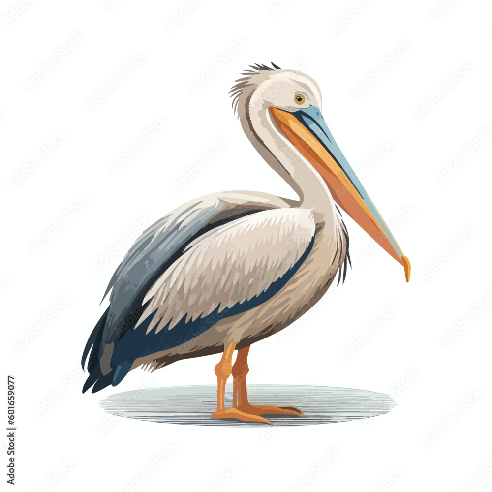 vector cute pelican cartoon style vector cute pelican cartoon style