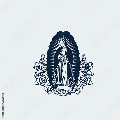 THESE HIGH QUALITY MOTHER MARIA VECTOR FOR USING VARIOUS TYPES OF DESIGN WORKS LIKE T-SHIRT, LOGO, TATTOO AND HOME WALL DESIGN
