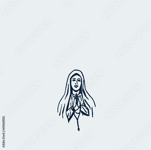 THESE HIGH QUALITY MOTHER MARIA VECTOR FOR USING VARIOUS TYPES OF DESIGN WORKS LIKE T-SHIRT, LOGO, TATTOO AND HOME WALL DESIGN