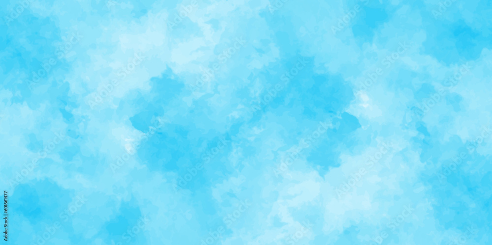 abstract blue watercolor background with colors . watercolor scraped grungy background . This watercolor design with watercolor texture on white background .Background with clouds on blue sky.