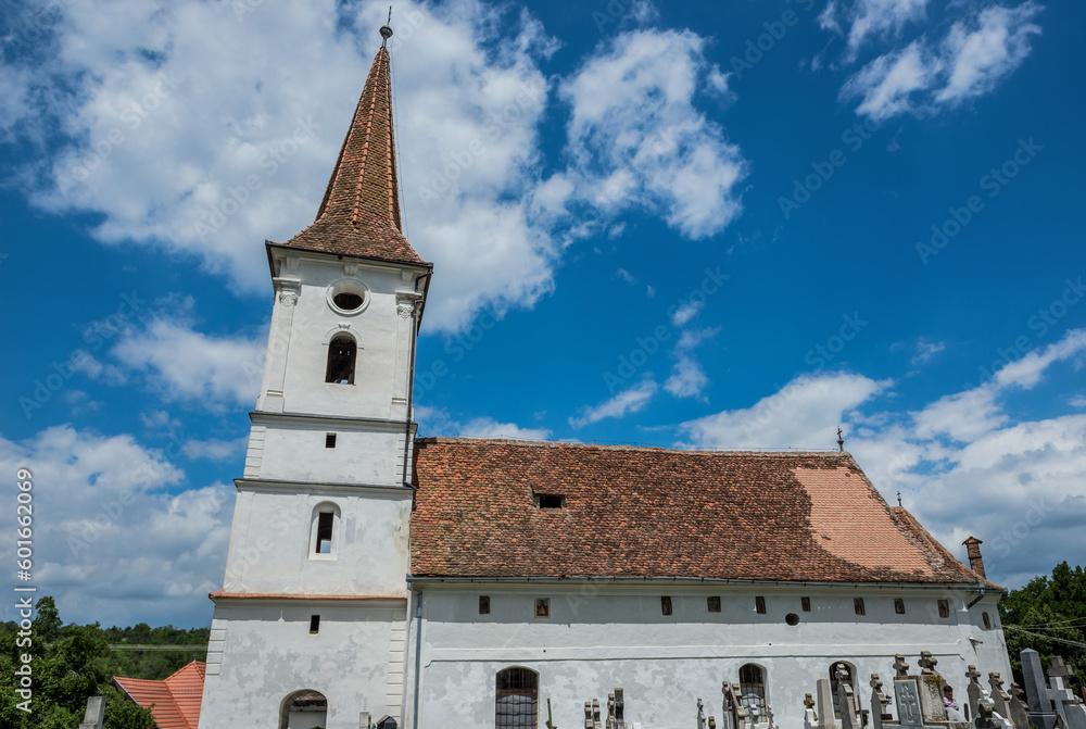 Church of Holy Trinity in Sibiel village, Transylvania region in Romania