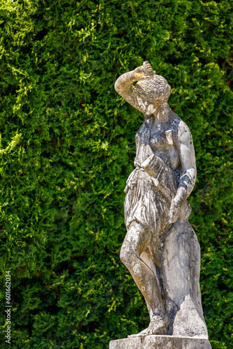 Statue at the Peles Castle in Romania