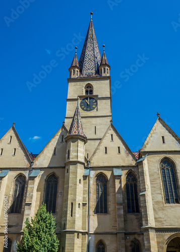 Lutheran Cathedral of Saint Mary in Old Town of Sibiu, Romania