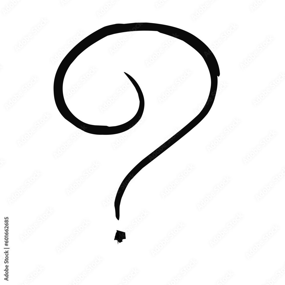 Hand drawn question mark Hand drawn question mark