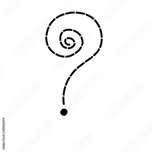 Hand drawn question mark