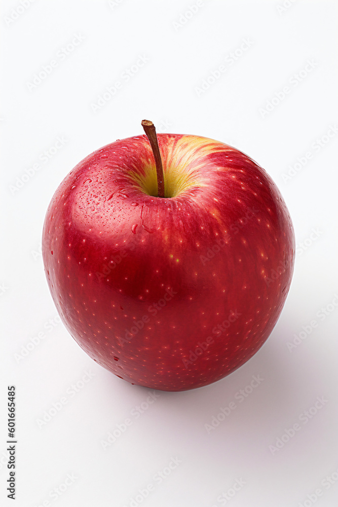 perfect red apple isolated on white background, generative ai perfect red apple isolated on white background, generative ai