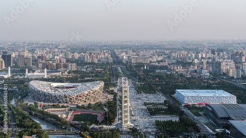 Beijing Bird's Nest Water Cube City Attraction Architecture