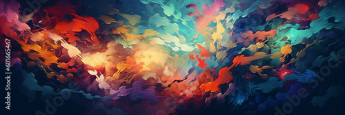 wallpaper with curved color lines  generative ai