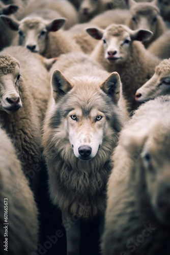 wolf, sheep, flock, hide, danger, predator, prey, wild, animal, hunt, camouflage, fear, survival, nature, pack, carnivore, teeth, claws, fur, wool, ambush, stalk, eyes, ears, nose, hunt, attack, escap